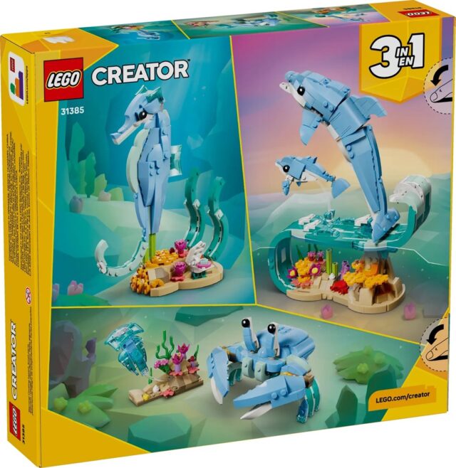 LEGO CREATOR 3 IN 1 31385 Sea Animals: Beautiful Dolphins - imagine 2