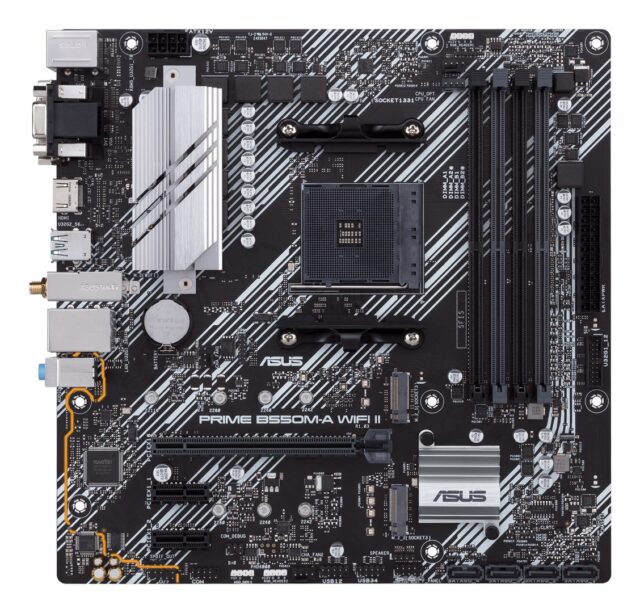 ASUS PRIME B550M-A WIFI II AMD B550 Socket AM4 micro ATX - imagine 2