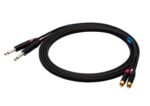 SSQ RCAJM5 - Cable 2x RCA - 2x Jack Mono 6 3 mm 3 m Black - imagine 2