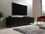 RTV cabinet ETNA 200x42x52 matte black - imagine 4