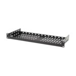 Tripp Lite SRSHELF2P1USHRT SmartRack Cantilever Fixed Steel Rack Shelf - 1U  Vented  7 in. (17.8 cm) Deep  Holds up to 40 lb. (18 kg) - imagine 4