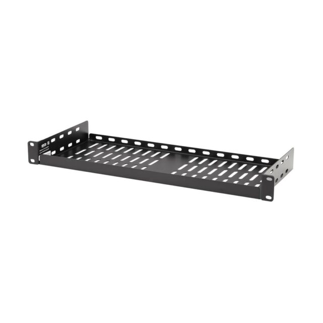 Tripp Lite SRSHELF2P1USHRT SmartRack Cantilever Fixed Steel Rack Shelf - 1U  Vented  7 in. (17.8 cm) Deep  Holds up to 40 lb. (18 kg) - imagine 4