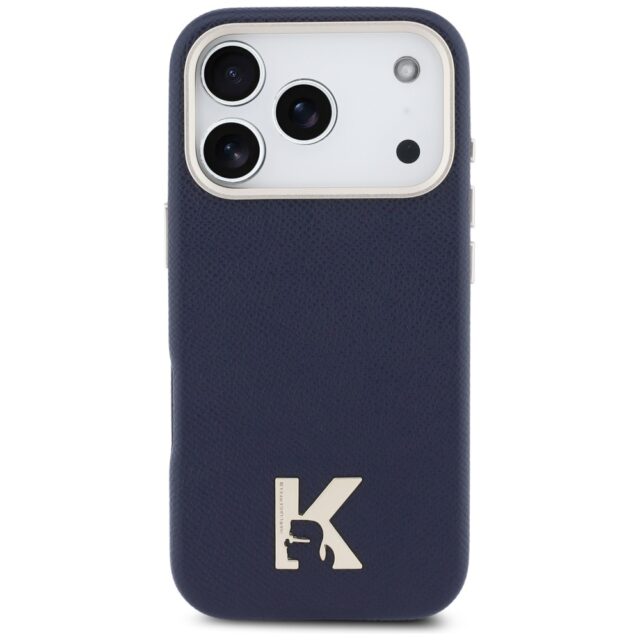 Case Karl Lagerfeld Karl Head Logo       MagSafe for iPhone 17 Pro blue - imagine 3