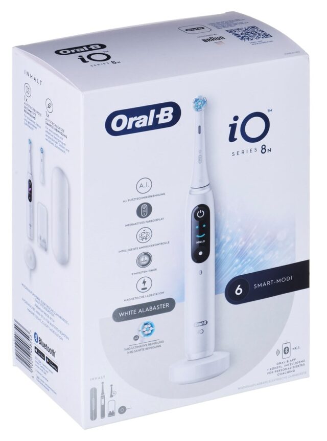Oral-B iO Series 8N Adult Vibrating toothbrush White - imagine 16