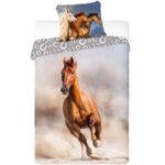 YOUTH BEDDING HORSES BAY HORSE 140X200CM + PILLOW 70X90CM