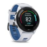 Garmin Forerunner 265 3.3 cm (1.3 ) AMOLED 46 mm Digital 416 x 416 pixels Touchscreen Black  White Wi-Fi GPS (satellite) - imagine 3