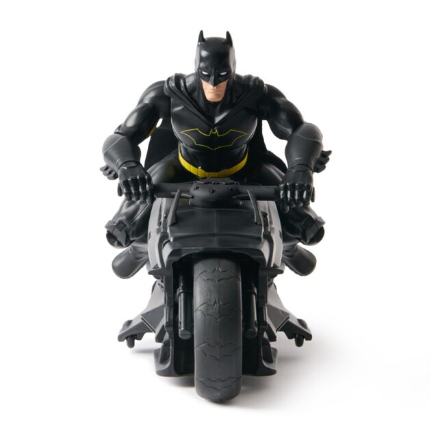 DC Comics   Batman Stealth Remote Control Batcycle with 12  Batman Action Figure  Super Hero Kids Toys for Boys and Girls Ages 4 & Up - imagine 3