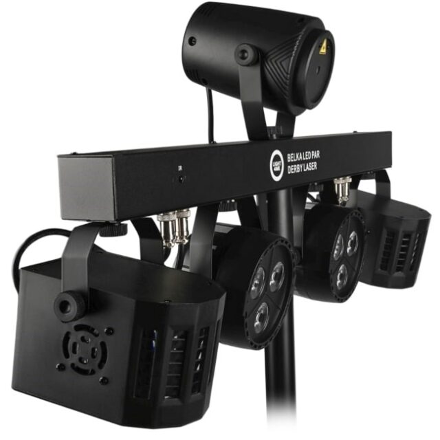 LIGHT4ME Belka LED Par Derby Laser - lighting kit - imagine 18