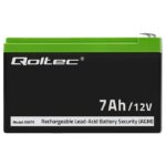 Qoltec 53076 AGM battery | 12V | 7Ah | Security - imagine 5