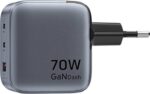 Ładowarka Vention 70W GaN PD 1x USB-A 2x USB-C czarna - imagine 2