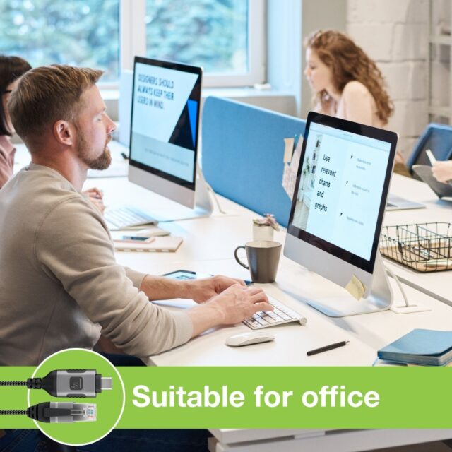 Techly ICOC U3C-RJ45-010 networking cable Silver  Black 1 m Cat6 F/UTP (FTP) - imagine 7