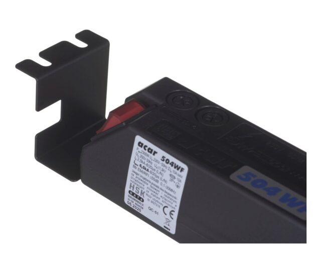 Atrack 19'' Panel 5x220V ACAR A-504  3m power cable Black - imagine 4