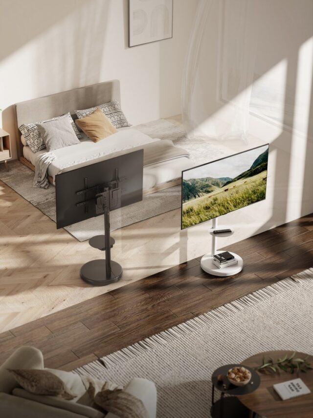 Gembird TVS-86TR-01-W TV floor stand  37  - 86   white - imagine 13