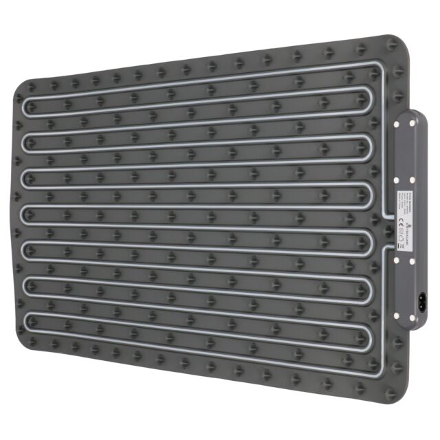 EXTRALINK ELEKTRYCZNA MATA GRZEWCZA SZARA 63X38 CM 400W - imagine 3