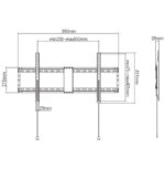 Gembird WM-90F-01 TV mount/stand 2.29 m (90 ) Black - imagine 4