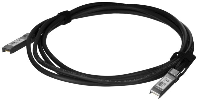 Ubiquiti UniFi Direct Attach 3m fibre optic cable Black - imagine 2