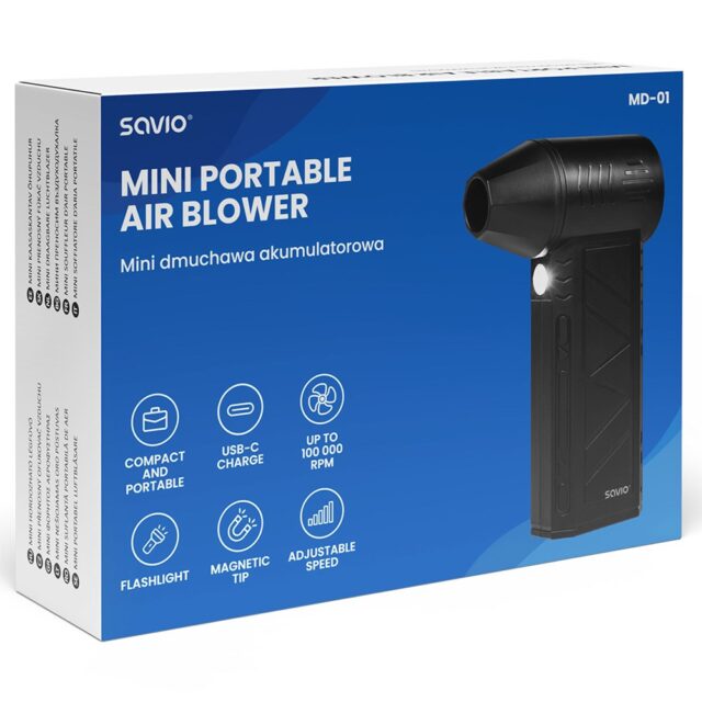 Savio MD-01 leaf blower 60 W 7.4 V 140 km/h Lithium-Ion (Li-Ion) - imagine 6