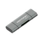 Vention USB3.0 Multi-function Card Reader Gray Metal Type - imagine 3