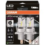 LED bulb (Set of 2pcs) H19/H4 12V 19.0/18.7W P43T/PU43t-3 non-road homologation LEDriving HL EASY  white 6500K