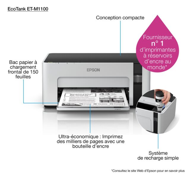Epson EcoTank M1100 inkjet printer 1440 x 720 DPI A4 - imagine 8