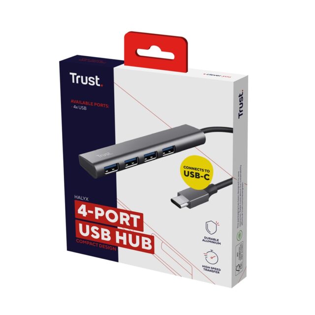 Trust Halyx USB 3.2 Gen 1 (3.1 Gen 1) Type-A 5 Mbit/s Grey - imagine 7