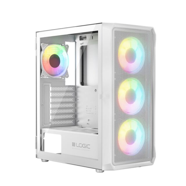 Logic PORTOS ARGB MINIDI USB 3.0 Case White - imagine 2