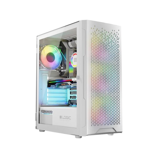 Logic ARAMIS ARGB MINIDI USB 3.0 Case White - imagine 6