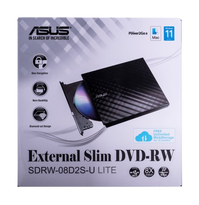 ASUS SDRW-08D2S-U Lite optical disc drive DVD±RW Black - imagine 4