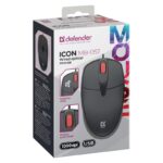 MOUSE DEFENDER ICON MB-057 OPTICAL 1000dpi 3P BLACK SILENT CLICK - imagine 2