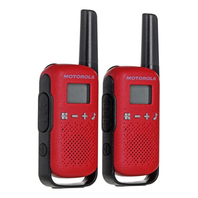 Motorola TALKABOUT T42 two-way radio 16 channels Black Red - imagine 2