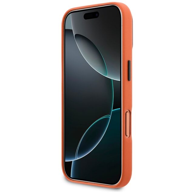 Case BMW M Metal Logo MagSafe for iPhone 17 Pro Max orange - imagine 5