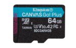 Kingston Technology 64GB microSDXC Canvas Go Plus Gen4 200MB/s A2 U3 V30 Card + Adapter - imagine 2