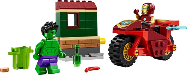 LEGO MARVEL 76287 Iron Man with Bike and The Hulk - imagine 3