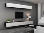 Cama TV stand VIGO 140 30/140/40 black/white gloss - imagine 15