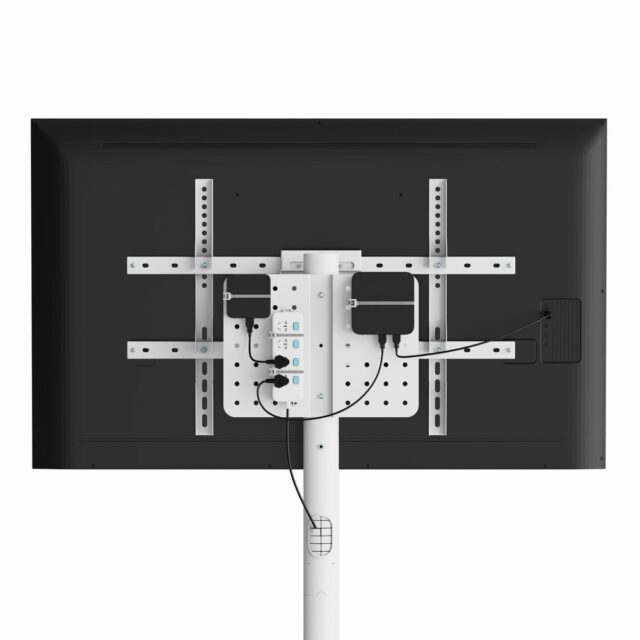 Gembird TVS-86TR-01-W TV floor stand  37  - 86   white - imagine 9