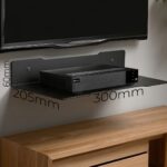 Maclean decoder wall shelf  single  max. 5kg  steel  MC-122 - imagine 9