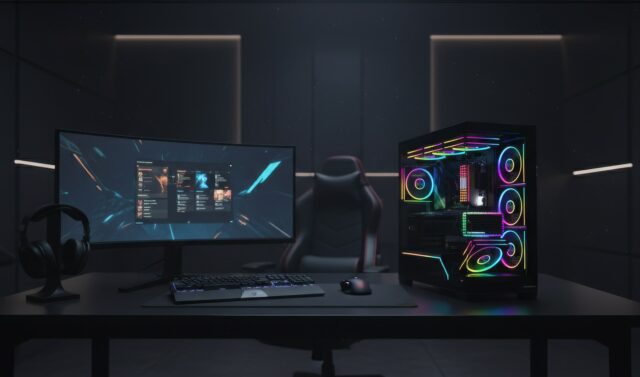 MODECOM VOLCANO STELLAR PLUS ARGB MIDI 5F BLACK - imagine 5