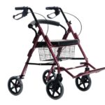 Four-wheel walker with seat function