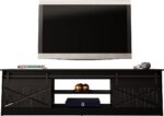 RTV GRANERO 200x56.7x35 black/black gloss cabinet - imagine 3