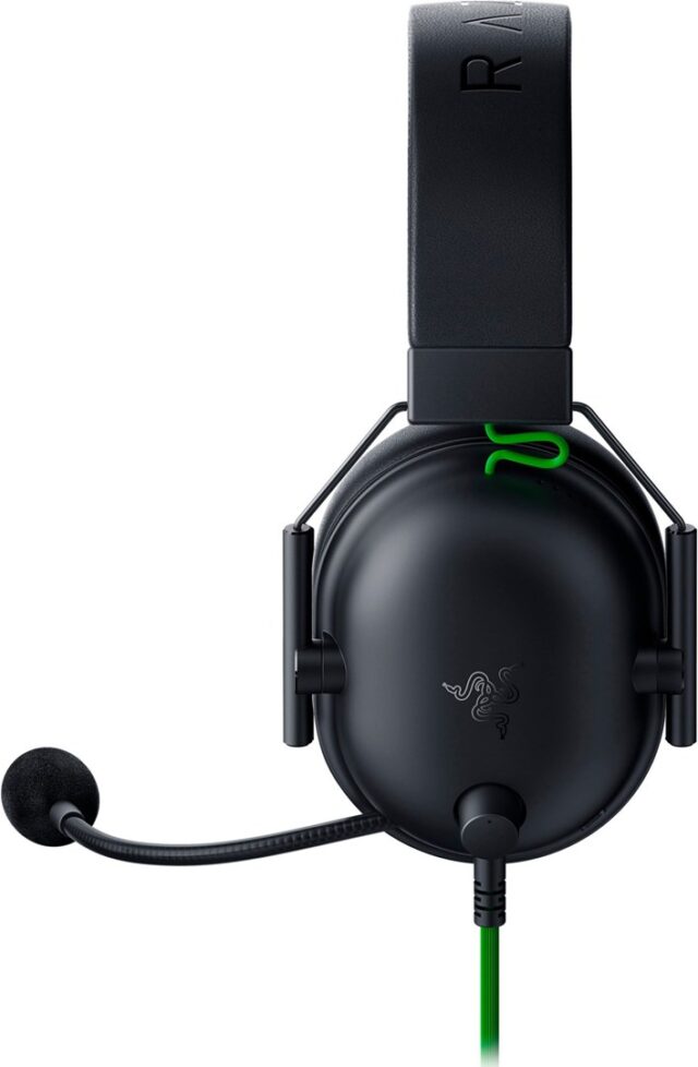 Razer Blackshark V2 X Headset Wired Head-band Gaming Black  Green - imagine 2
