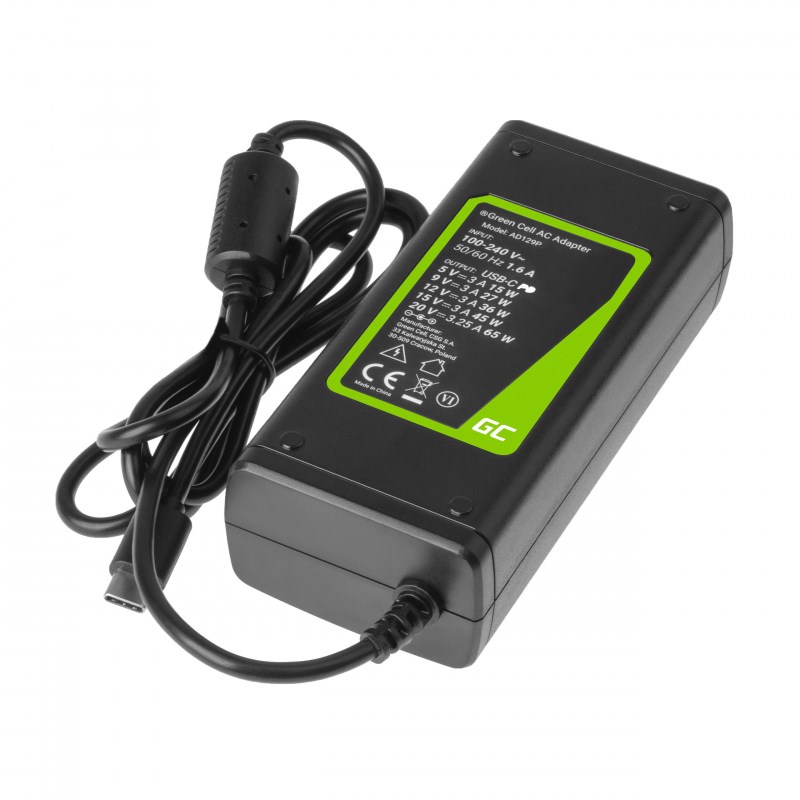 cps-95b0199e5042d6a95052c091a0536c3a-2026-01-17-04-41-48 Green Cell AD134P USB-C charger AC adapter 65W for notebook tablet smartphone - imagine 1