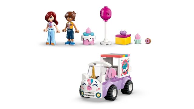 LEGO Friends 42675 Samochód dostawczy z tortem w kształcie jednorożca - imagine 4