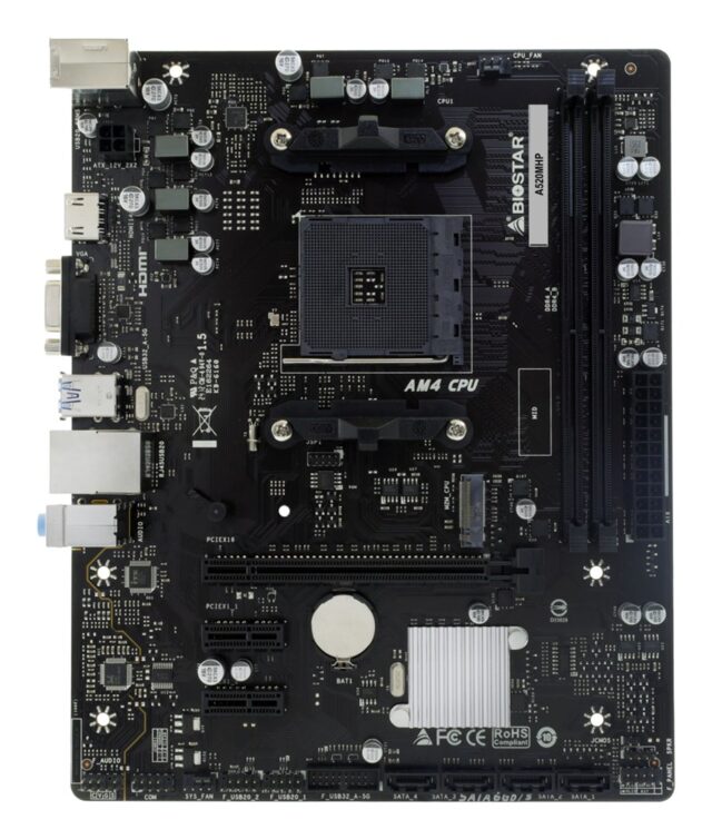 Biostar A520MHP motherboard AMD A520 Socket AM4 micro ATX - imagine 2