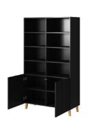 PAFOS bookcase 100x40x176.5 cm matte black - imagine 2