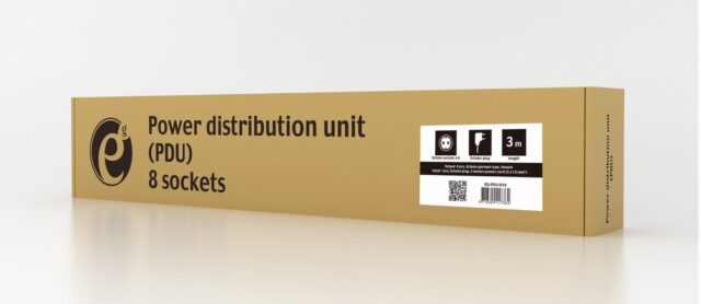 EnerGenie EG-PDU-014 Rack Power Distribution Unit (8 Schuko sockets  1U  16A  Schuko plug  3m  black color) - imagine 5