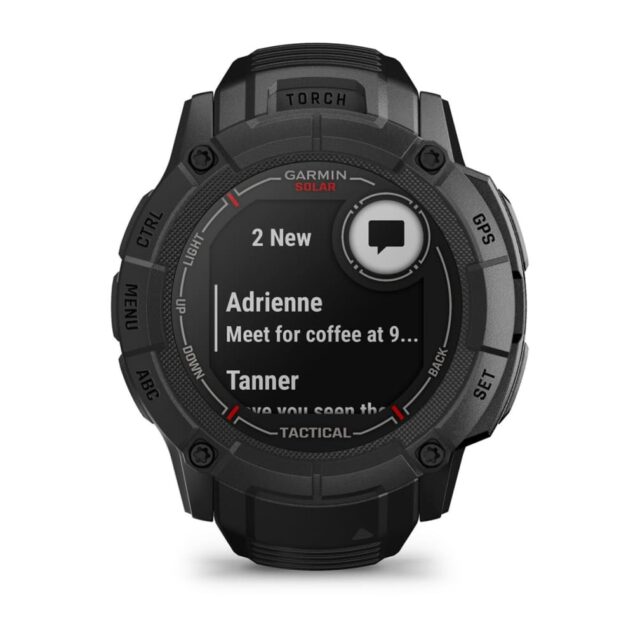 Garmin Instinct 2X Solar Tactical Edition 2.79 cm (1.1 ) MIP 50 mm Digital 176 x 176 pixels Touchscreen Black GPS (satellite) - imagine 11