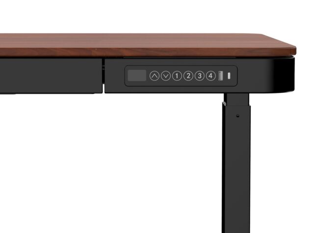Activejet desk with electric height adjustment 140x70 ET119W-C black/walnut - imagine 9