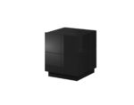 Cama bedside table REJA black gloss/black gloss - imagine 2