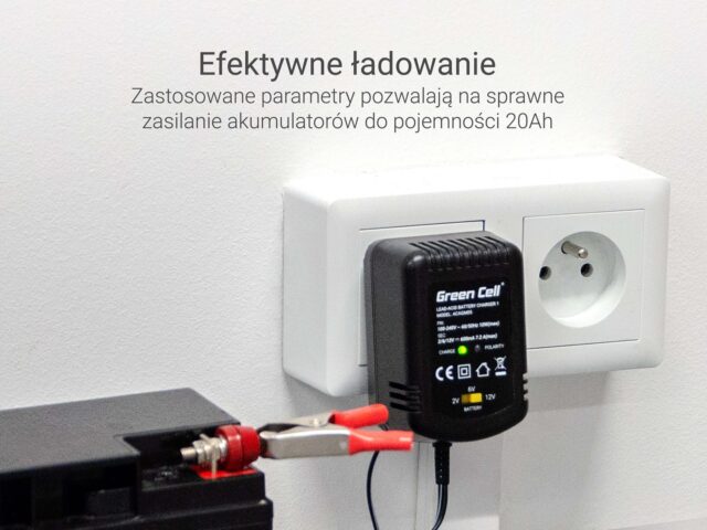 Green Cell ACAGM05 vehicle battery charger 2/6/12 V Black - imagine 4