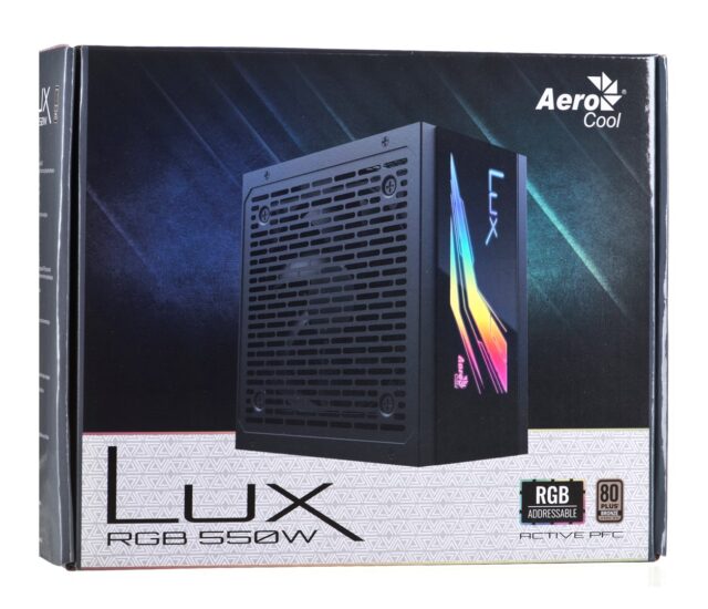 Power supply Aerocool Lux RGB 550M 550 W Black - imagine 6